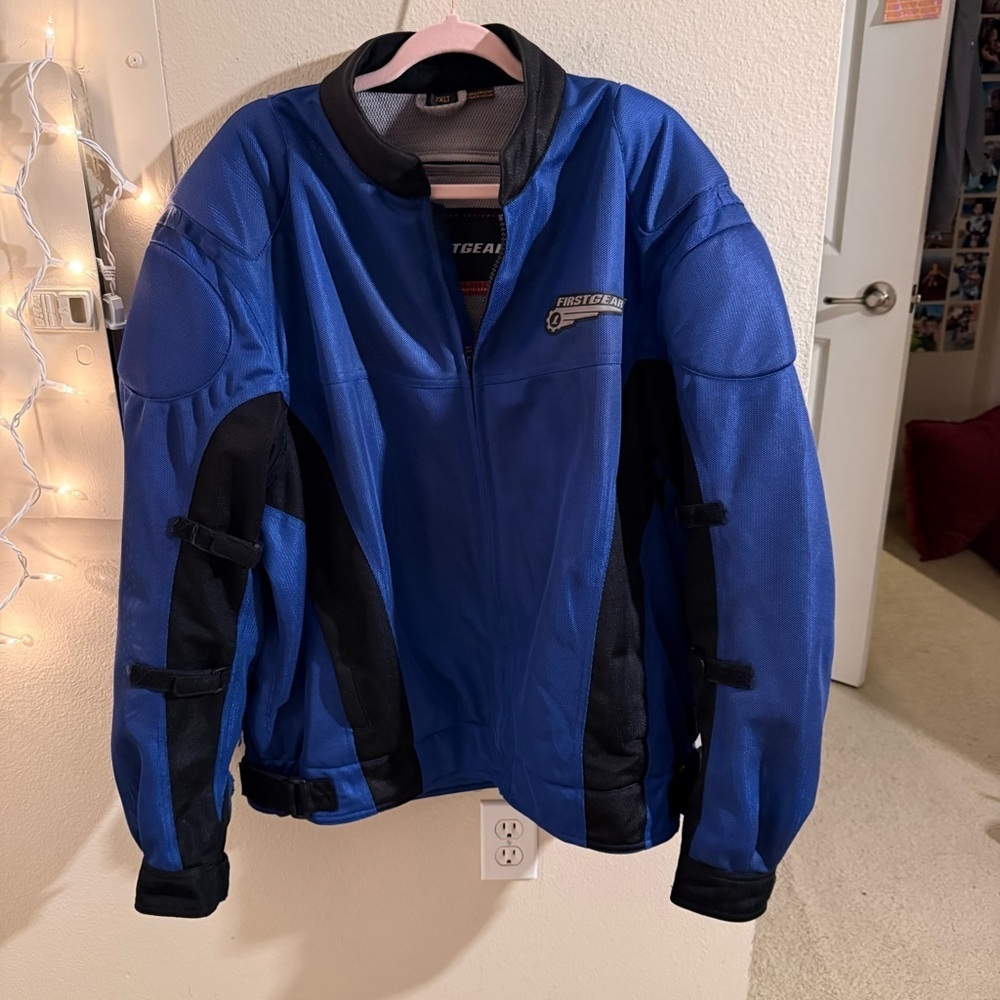 Firstgear Blue and Black Padded Motorcycle Jacket